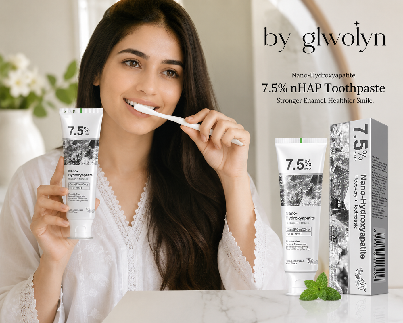 Glowlyn Nano-Hydroxyapatite Recovery Toothpaste
