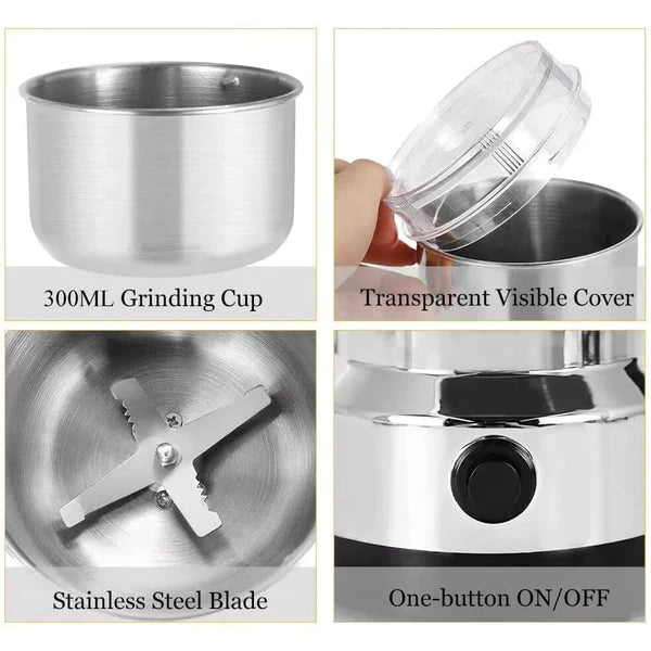 Multifunctional Electric Masala Grinder Machine - Stainless Steel Body